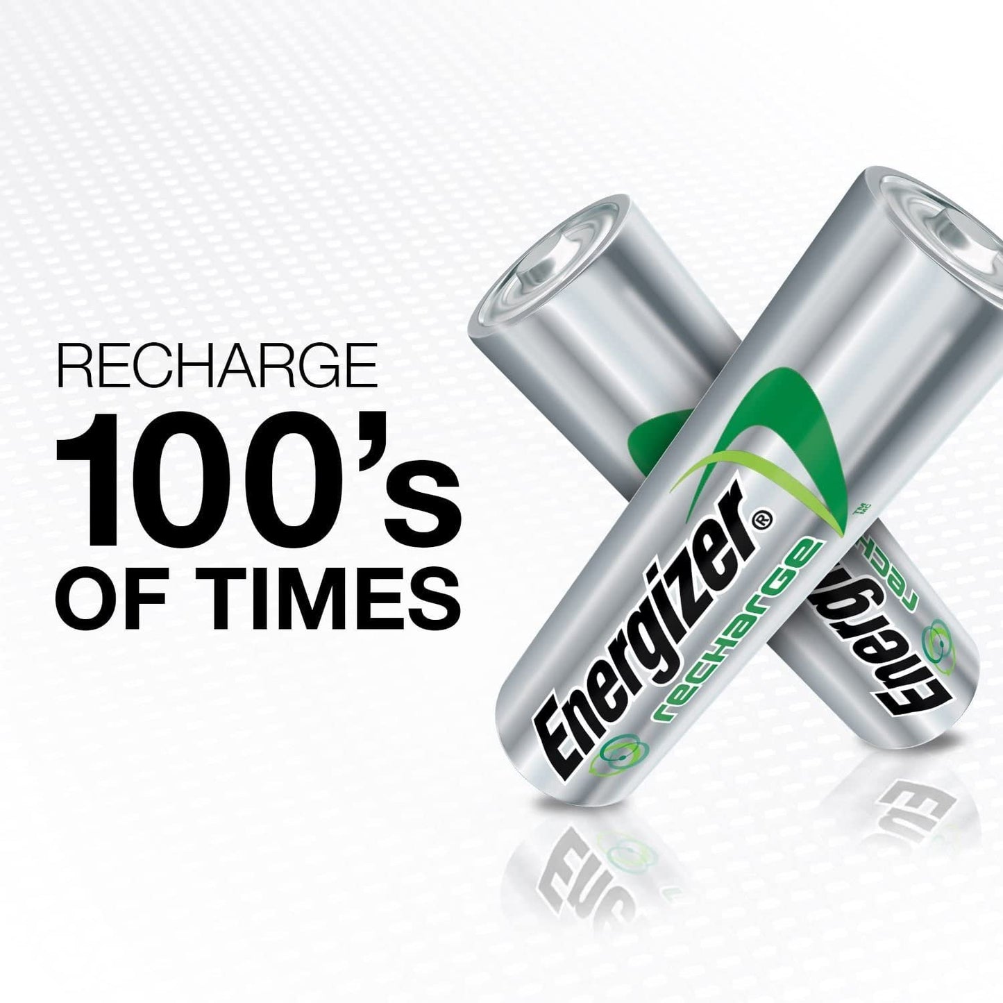 Energizer Rechargeable AA Batteries, NiMH, 2300 mAh, Pre-Charged, 4 count (Recharge Power Plus)
