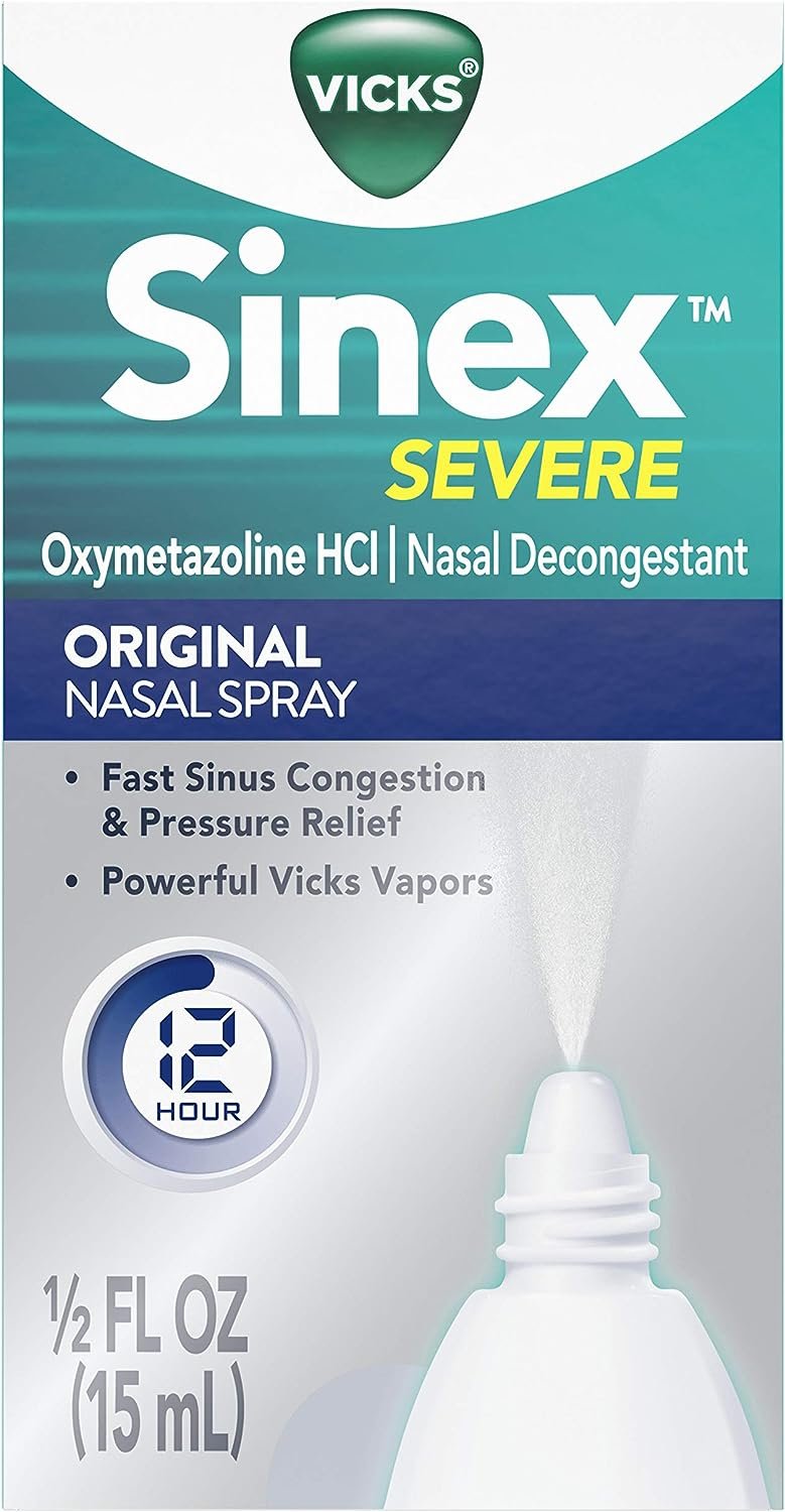 Vicks Sinex Severe Nasal Spray With Menthol 0.50 oz (Pack Of 10)