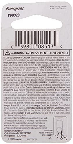NEW 2 pcs Energizer CR2450 ECR2450 CR 2450 3v Lithium Batteries