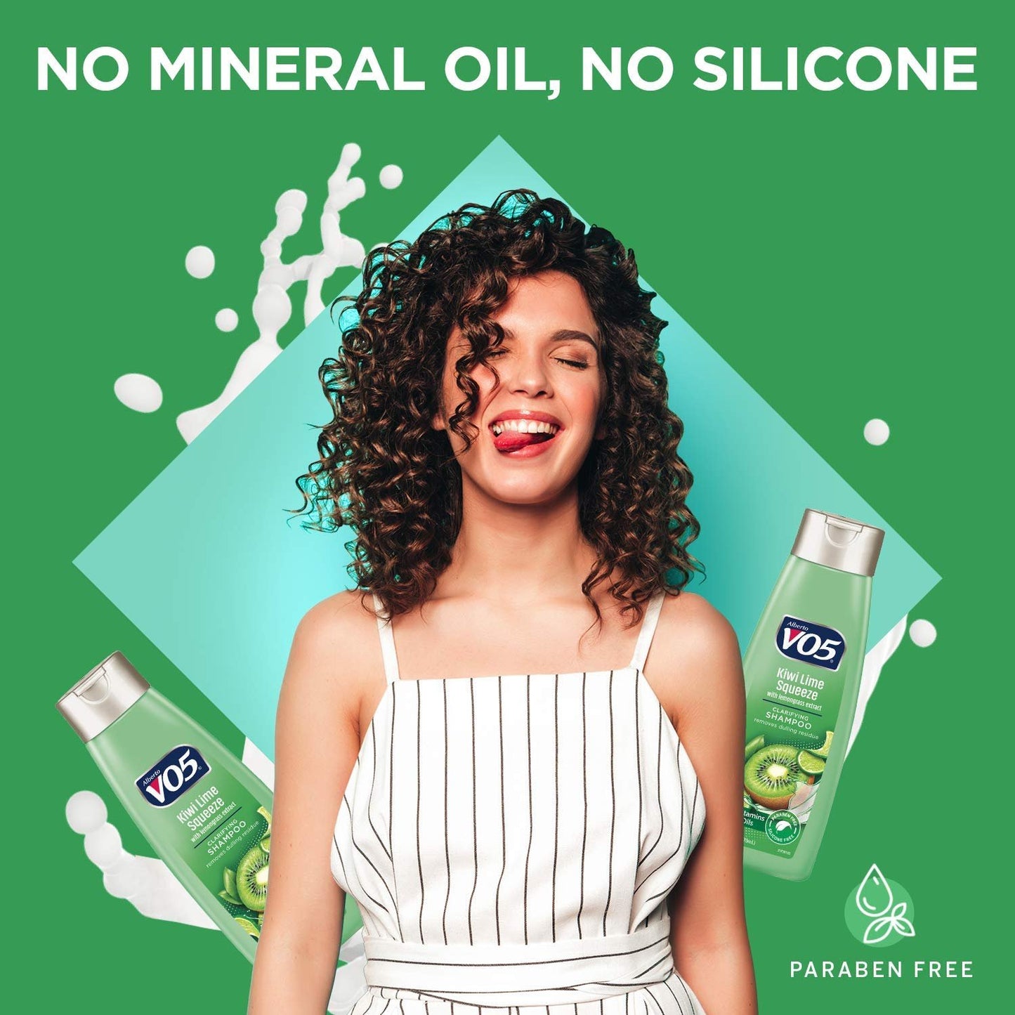VO5 Herbal Escapes Clarifying Shampoo - 12.5 Fl Oz - Kiwi Lime Squeeze - Help Nourish, Moisturize and Hydrate Hair Leaving It Looking and Feeling Thicker, Fuller and Simply Beautiful