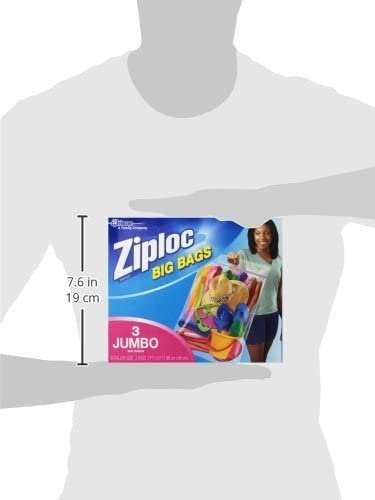 Ziploc Jumbo Big Bags 3 ea (Pack - 4)