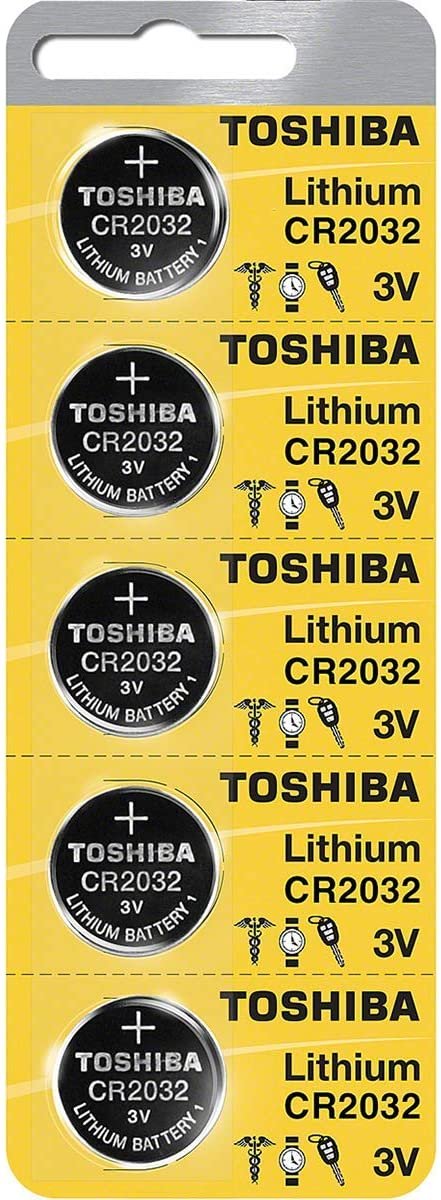 Toshiba CR2032 3 Volt Lithium Coin Battery (10 Batteries)