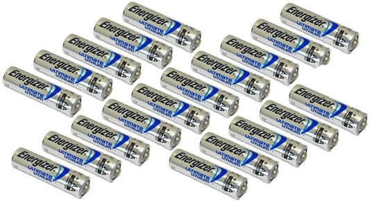 Pack of 60 Energizer L91 AA Ultimate Lithium 1.5 Volt Battery - Bulk Pack