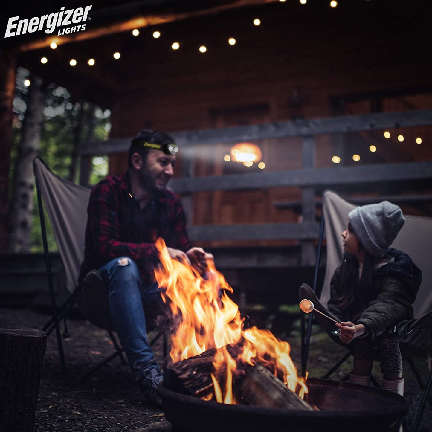 Energizer Vision LED Headlamp, Bright Headlamp for Camping, Water Resistant Emergency Light, Includes Batteries, Pack of 1