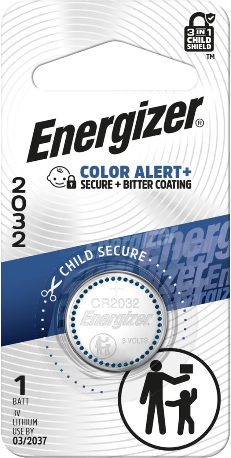 Energizer Cr2032 3v Lithium Coin Cell Battery Dl2032 Ecr2032 (Pack of 8)