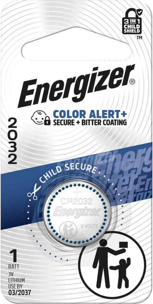 Energizer Cr2032 3v Lithium Coin Cell Battery Dl2032 Ecr2032 (Pack of 8)